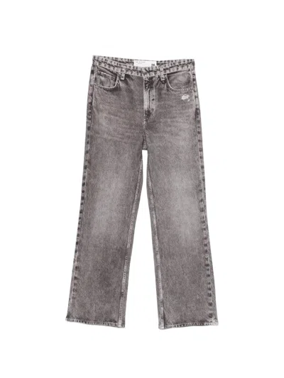 Rag & Bone Raven Distressed Jeans In Gray