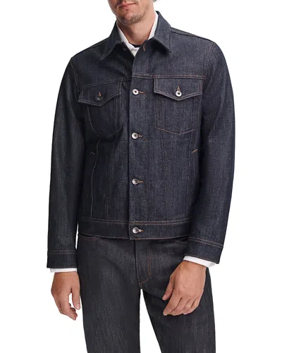 Rag & Bone Raw Cotton Denim Pocket Trucker Jacket In Rb Raw Indigo