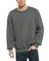 Rag & Bone Raw Edge Crewneck Sweater In Gray