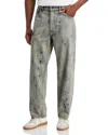 Rag & Bone Splatter Baggy Straight Leg Jeans In Multi