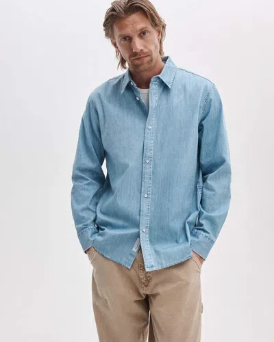 Rag & Bone Rb Miramar Cpo Overshirt In Blue