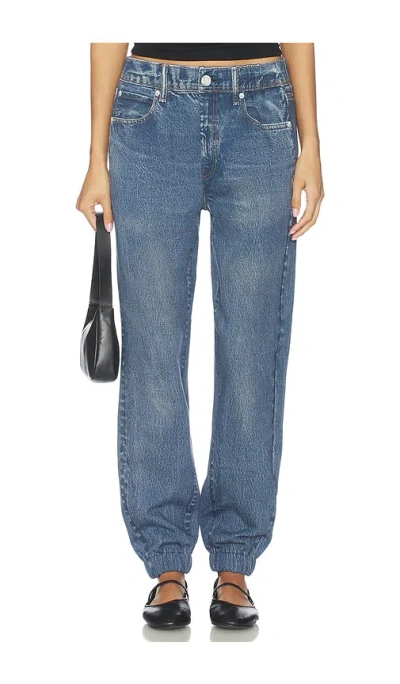 Rag & Bone Rb Miramar Fleece Jogger Jeans In Blue
