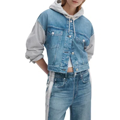 Rag & Bone Rb Miramar Mixed Media Jacket In Sport