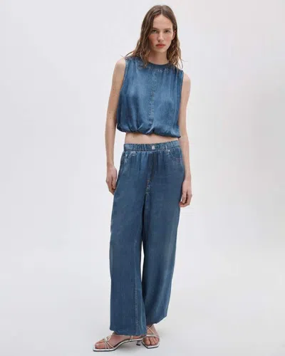 Rag & Bone Rb Miramar Satin Bubble Pant In Blue