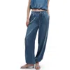 Rag & Bone Rb Miramar Satin Pull-on Bubble Pants In Blue