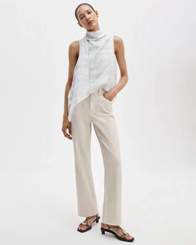 Rag & Bone Rb Miramar Shea Ankle Relaxed Straight Pants In White