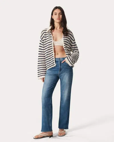 Rag & Bone Rb Miramar Shea Ankle-length Pants In Blue