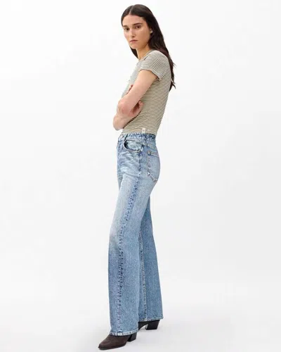 Rag & Bone Rb Miramar Shea Relaxed Straight Pants In Multi