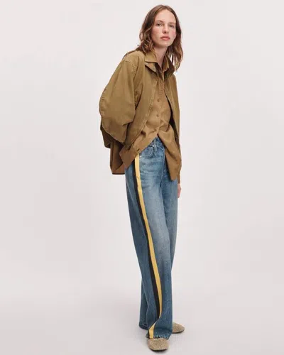 Rag & Bone Rb Miramar Sport Stripe Track Pant In Brown