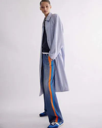 Rag & Bone Rb Miramar Sport Stripe Track Pants In Blue