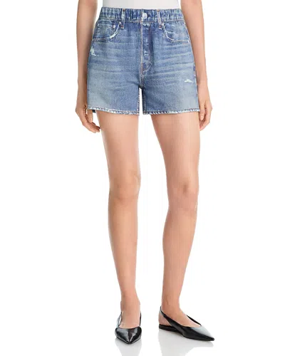 Rag & Bone Rb Miramar Terry Walking Sweatpant Jean Shorts In Blue