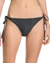 Rag & Bone Rb Miramar Triangle String Bikini Bottom In Black