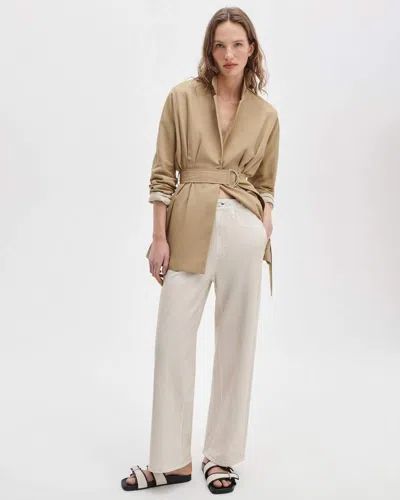 Rag & Bone Rb Miramar Wide-leg Ankle Pant In Brown