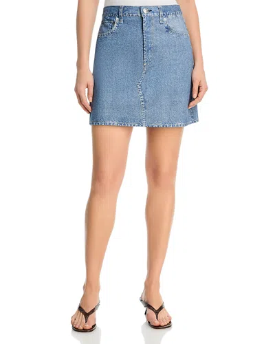 Rag & Bone Rb Rb Miramar Ponte Mini Skirt In Blue
