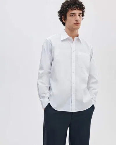 Rag & Bone Rb Relaxed Poplin Shirt In White