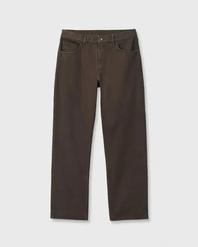 Rag & Bone Rb Relaxed Straight Jean In Brown