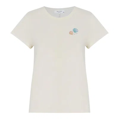 Rag & Bone Rb Seashell Tee In White