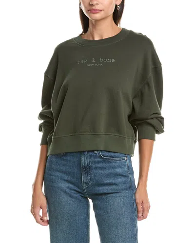Rag & Bone Rb Terry Sweatshirt In Green