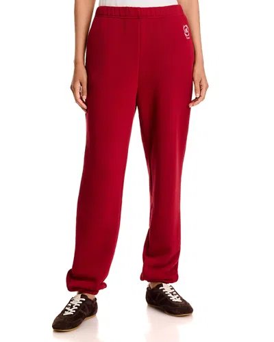 Rag & Bone Rb X Bloom Vintage Terry Sweatpants In Bordeaux