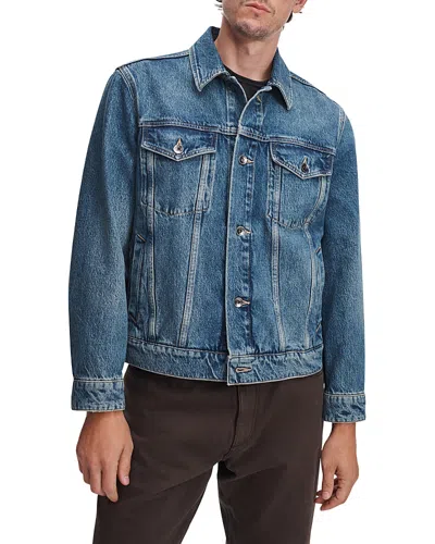 Rag & Bone Rb3 Denim Trucker Jacket In Blue