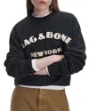Rag & Bone Rbny Oversized Sweatshirt In Black
