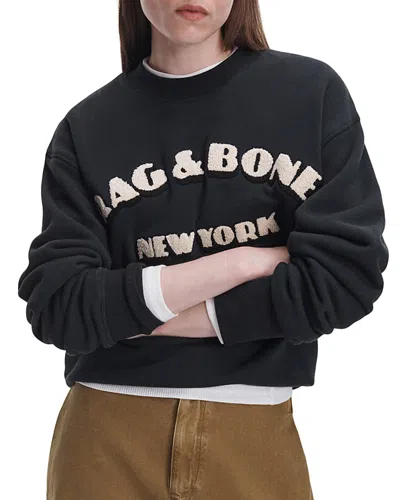Rag & Bone Rbny Oversized Sweatshirt In Black