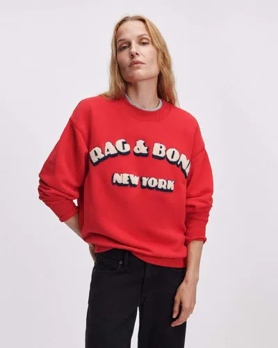 Rag & Bone Rbny Vintage Terry Sweatshirt In Multi