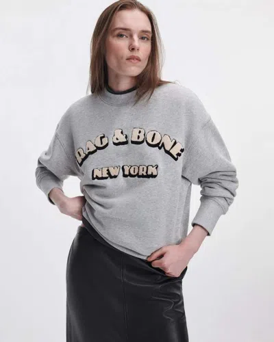 Rag & Bone Rbny Vintage Terry Sweatshirt In Gray