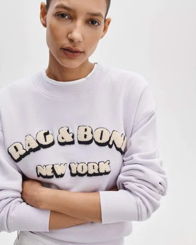 Rag & Bone Rbny Vintage Terry Sweatshirt In Purple