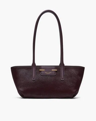Rag & Bone Realm Calf Hair Satchel In Purple