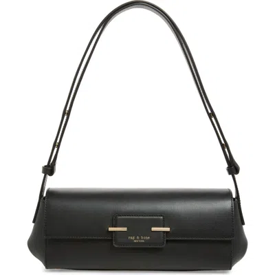 Rag & Bone Realm East/west Flap Bag In Black