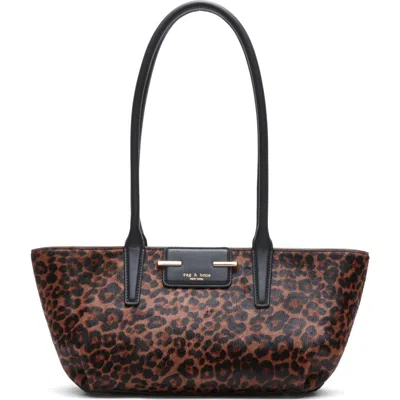Rag & Bone Realm Genuine Calf Hair Satchel In Leopard Print Calf Hair
