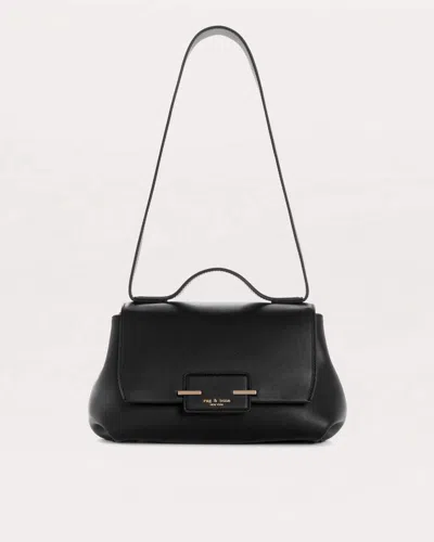 Rag & Bone Realm Leather Top Handle Bag In Black