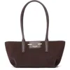 Rag & Bone Realm Suede Satchel In Brown