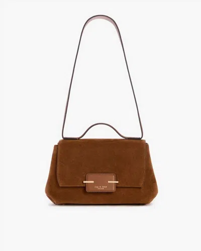 Rag & Bone Realm Suede Top Handle Bag In Brown