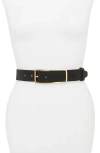 Rag & Bone Rebound Leather Belt In Black