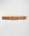 Rag & Bone Rebound Suede Belt In Camel