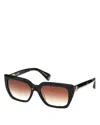 Rag & Bone Rectangular Sunglasses, 55mm In Brown