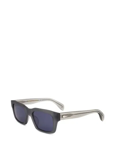 Rag & Bone Rectangular-frame Sunglasses In Blue