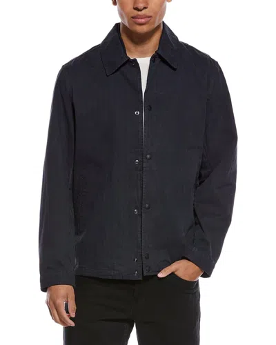 Rag & Bone Reed Coaches Wool-blend Jacket In Black