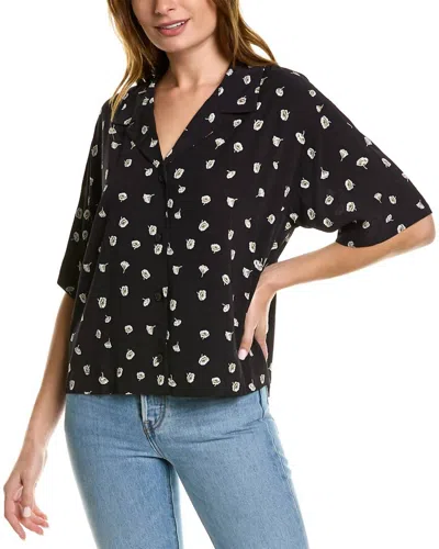 Rag & Bone Reed Floral Shirt In Black Multi