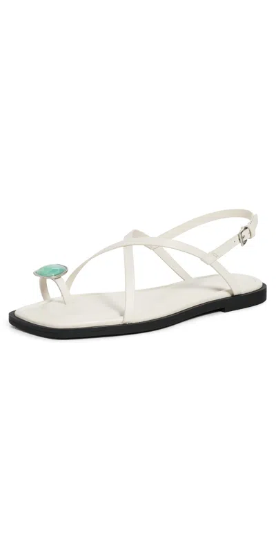 Rag & Bone Remi Flat Sandals Antwh In White