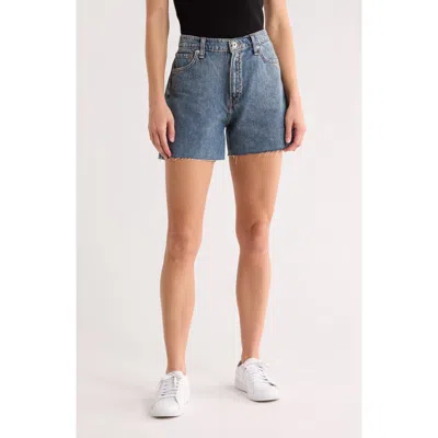 Rag & Bone Retro Denim Cutoff Shorts In Blue