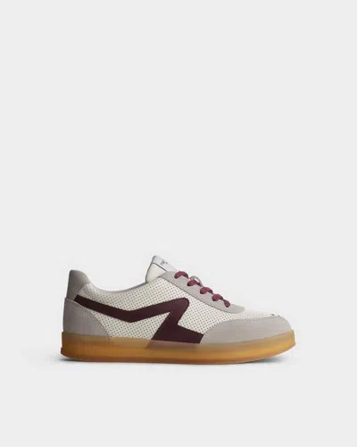 Rag & Bone Retro Leather Court Sneakers 2.0 In Neutral