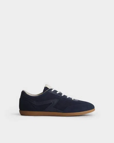 Rag & Bone Retro Leather Legacy Trainers In Blue