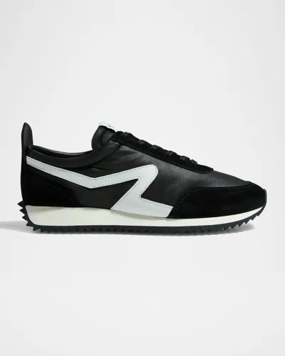 Rag & Bone Retro Recycled Runner Sneakers In Black