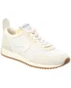 Rag & Bone Mixed Leather Retro Runner Sneakers In White