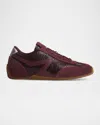 Rag & Bone Retro Runner Slim Croc-embossed Leather Sneakers In Brown