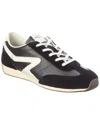 Rag & Bone Retro Slim Mixed Leather Sneakers In Black
