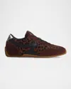 Rag & Bone Retro Runner Slim Ultra Mixed Leather Sneakers In Brown